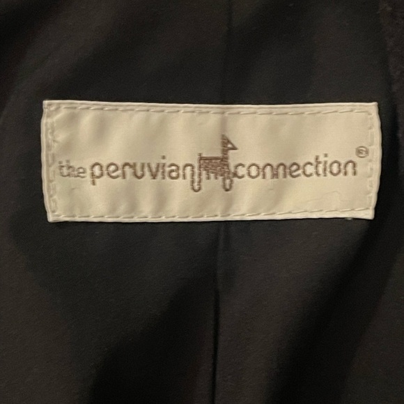 Peruvian Connection | Baby Alpaca Wool Long Open Front Coat Luxury City - Picture 4 of 5